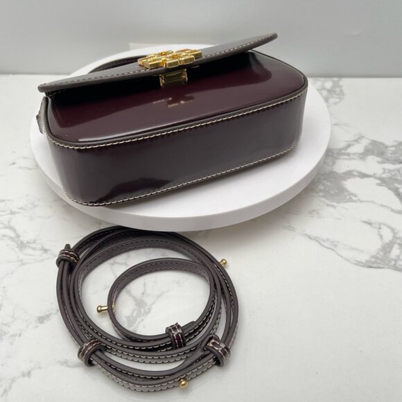 Tory Burch Double T Logo Flap Shoulder Tote - Picture 4 of 9